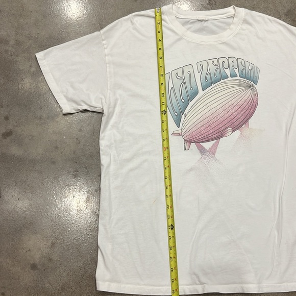 American Eagle Led Zeppelan Vintage Oversized Band Tee White Size L - Picture 6 of 7